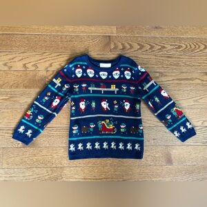 Little Boys Christmas Sweater- size 5/6